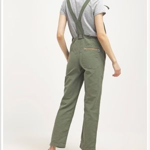 levi's surplus overalls green